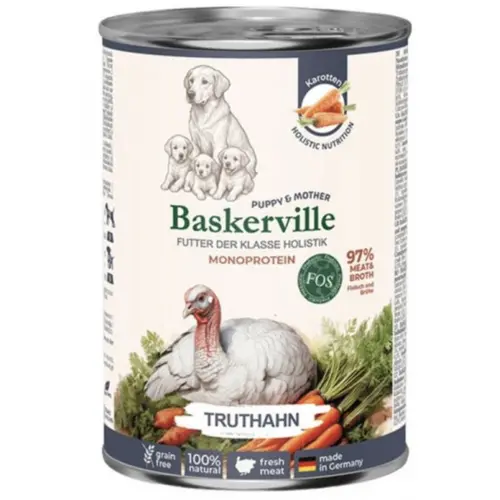 Baskerville Puppy & Mother Индейка с морковью