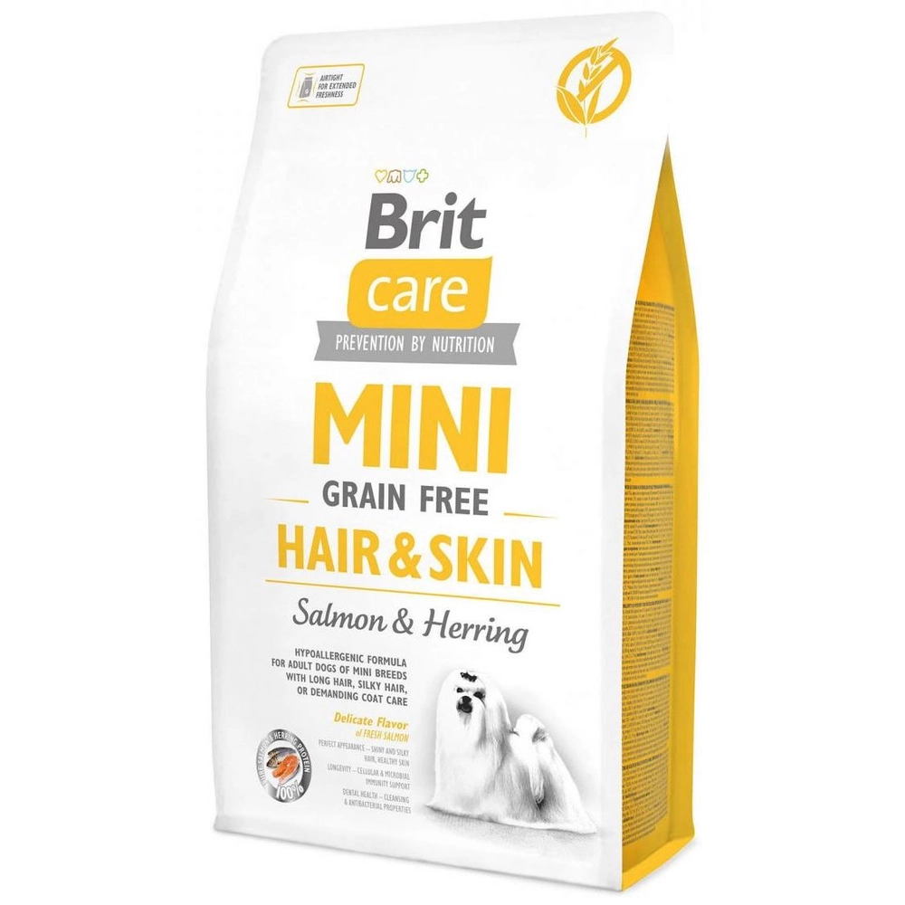 Brit Care Mini Grain-Free Hair & Skin Salmon & Herring  - фото 2