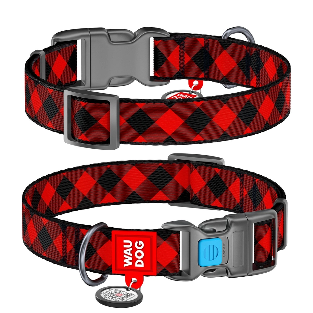 WAUDOG Nylon Collar з QR-паспортом 