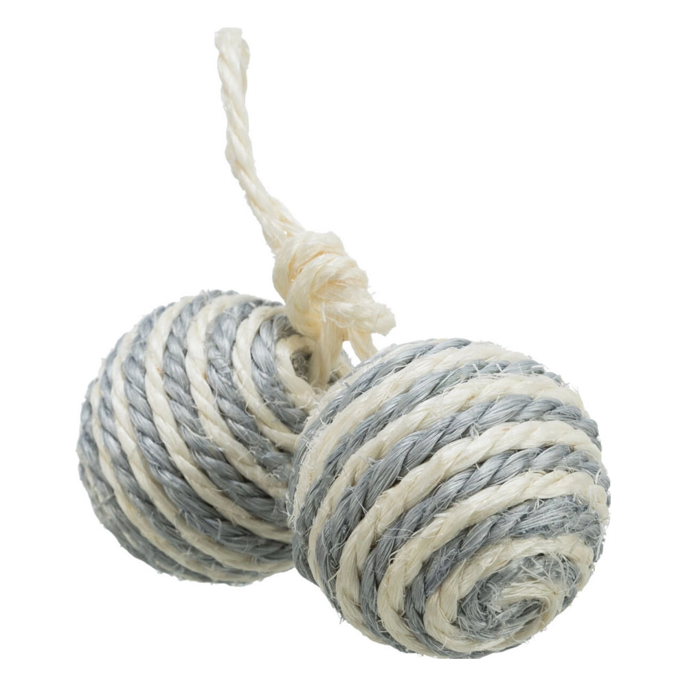 Trixie Sisal Ball з дзвіночком на мотузці  - фото 2