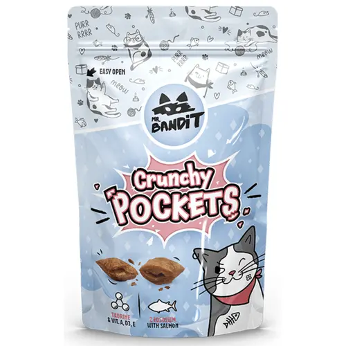Mr.Bandit Cat Crunchy Pockets Salmon