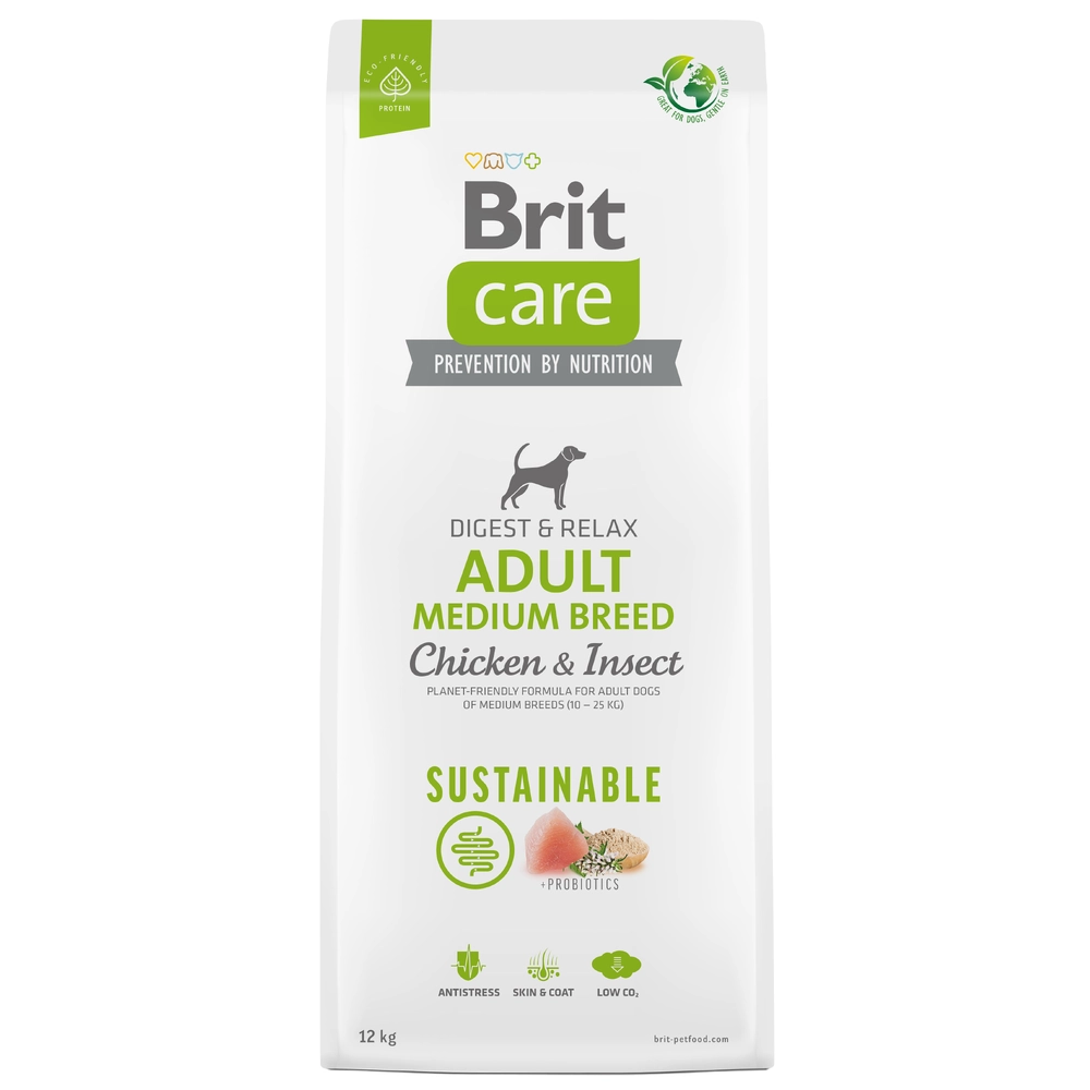 Brit Care Dog Sustainable Adult Medium Breed Chicken & Insect 