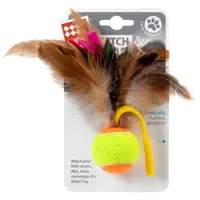 GiGwi Catch & Scratch М'ячик з пір'ям  - фото 2