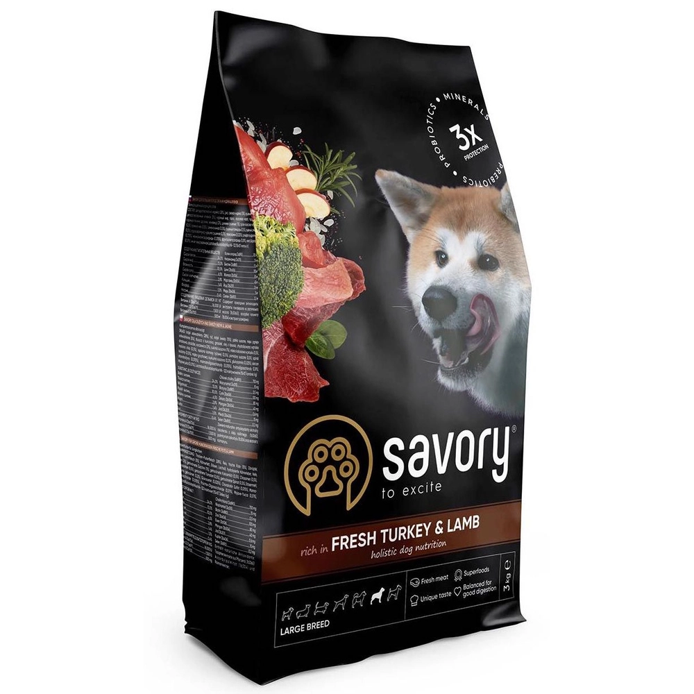 Savory Large Breed Свіжа індичка та ягня 