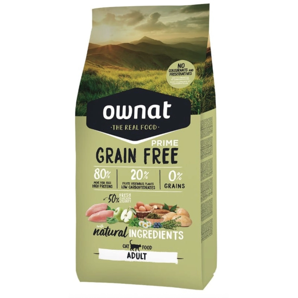 Ownat Grain Free Prime Cat Adult Chicken & Turkey 