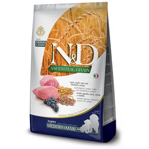 Farmina Dog N&D Low Grain Lamb&Blueberry Puppy Medium&Maxi