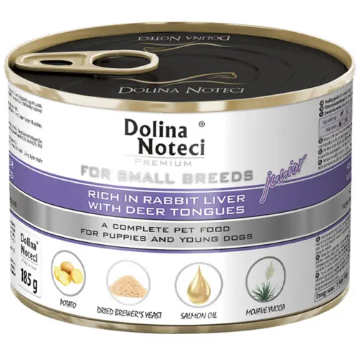 Dolina Noteci Premium Junior Small Breeds rich in Rabbit liver & Deer tongues
