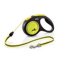 Flexi New Neon M поводок-рулетка  для собак до 20 кг (трос 5м) 