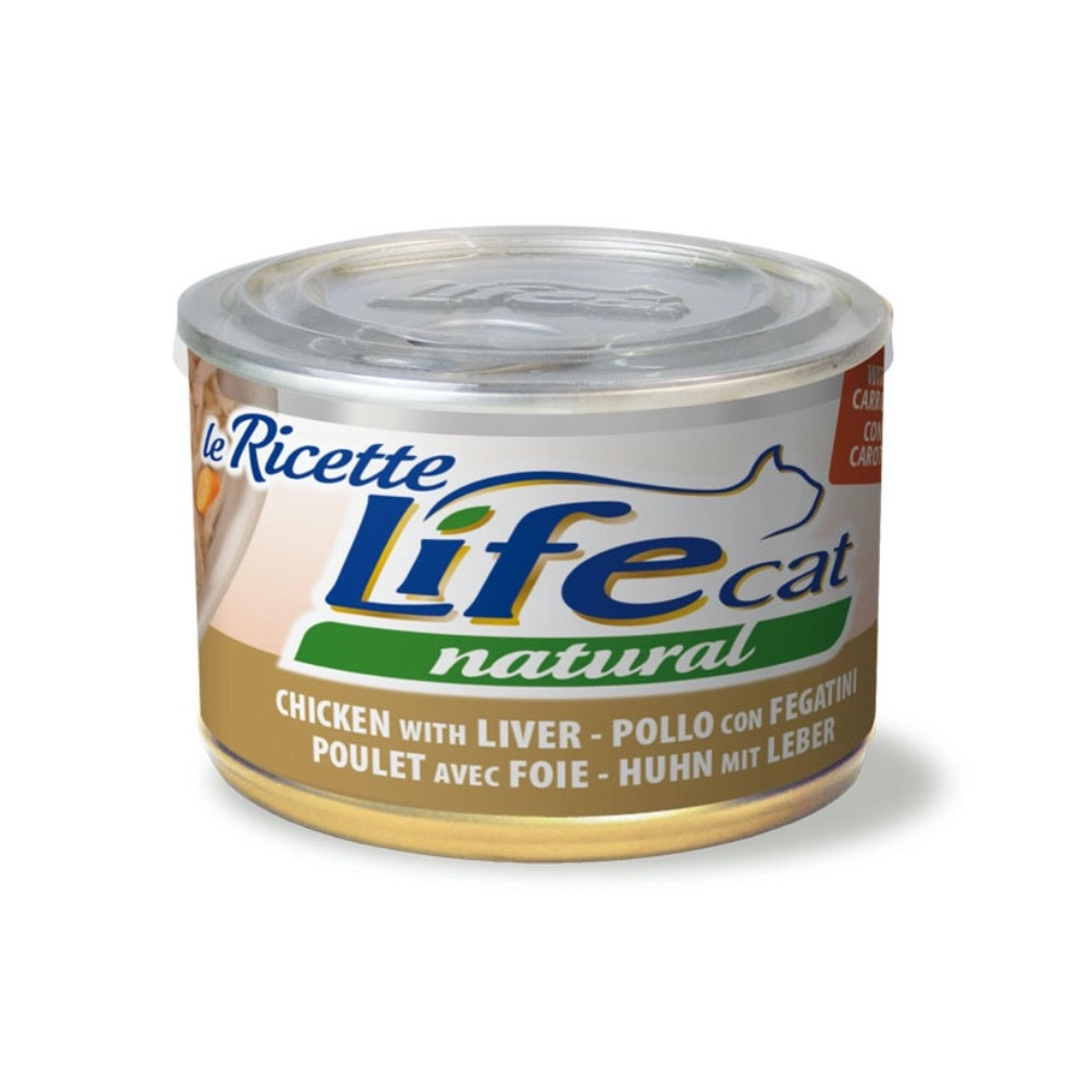 Life Cat Natural Le Ricette Курица с печенью и морковью 