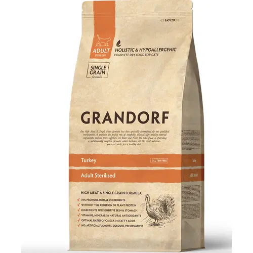 Grandorf Cat Sterilized Turkey 