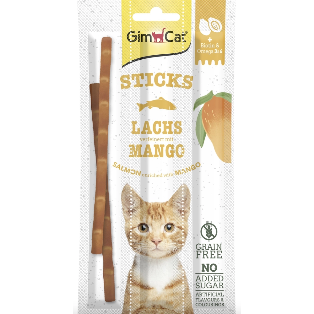 GimCat Superfood Duo-Sticks Лосось и манго 