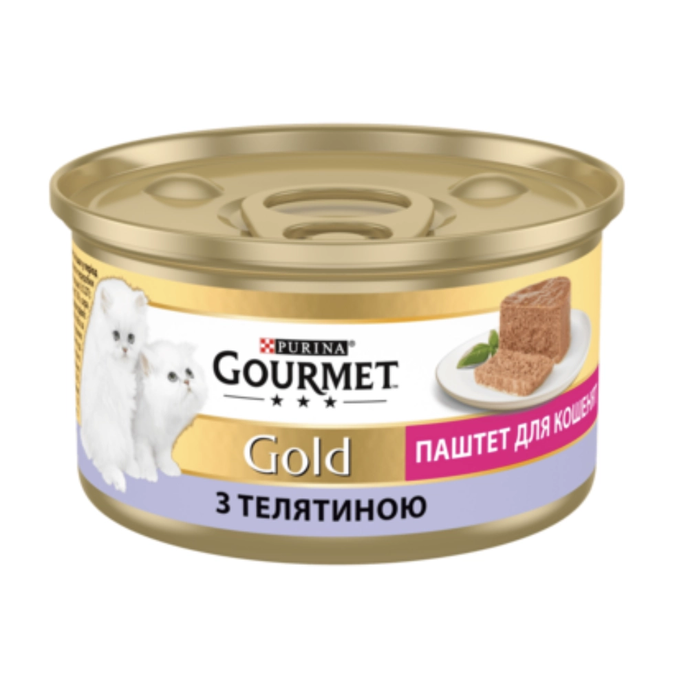 Gourmet Gold Паштет для котят с телятиной 