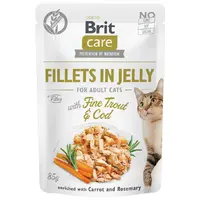 Brit Care Cat Pouch с треской и форелью