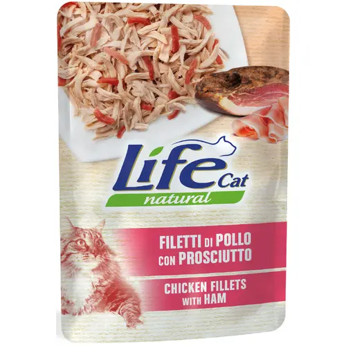 Life Cat Natural Куряче філе з шинкою