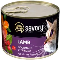 Savory Cat Adult Sterilized з ягням  - фото 2