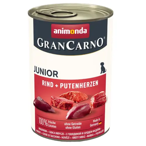 Animonda GranCarno Junior Beef + Turkey Hearts
