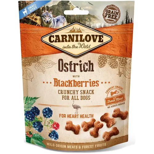 Carnilove Crunchy Snack зі страусом та ожиною