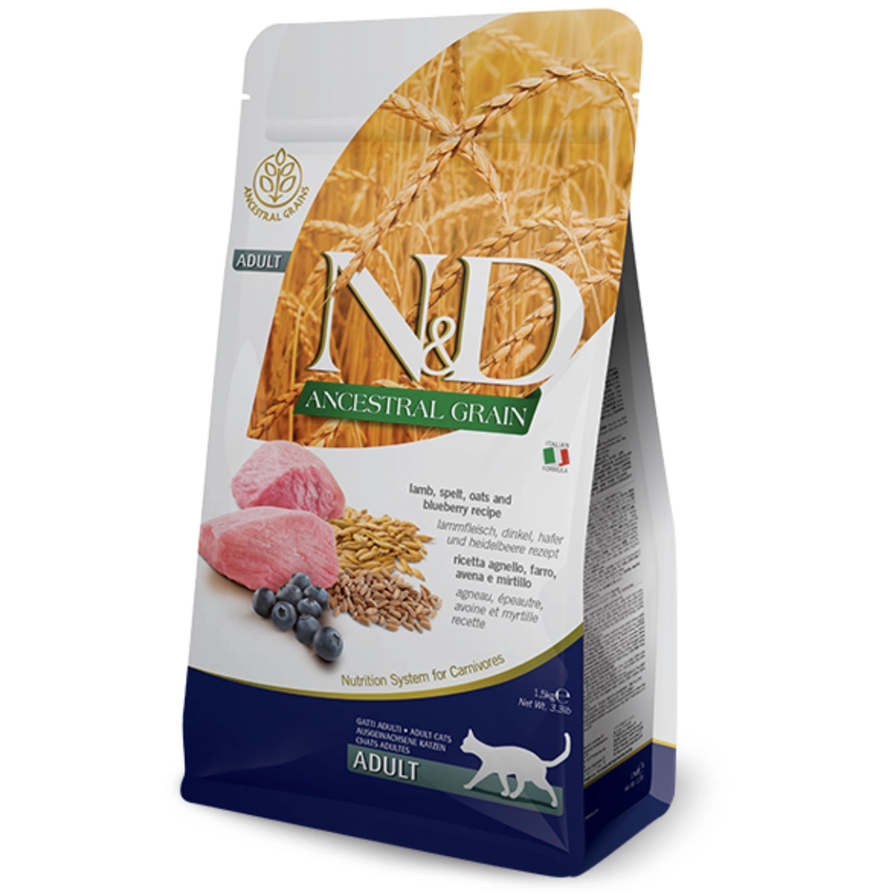 Farmina Cat N&D Low Grain Lamb&Blueberry Adult 