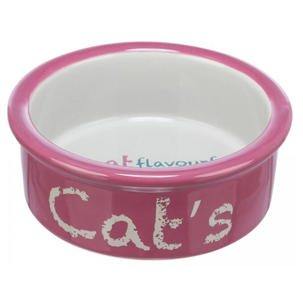 Trixie Керамічна миска для котів з написом Cat's 