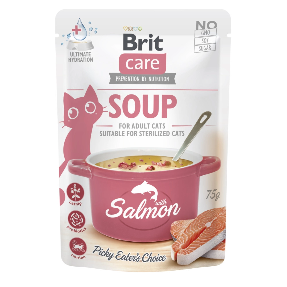 Brit Care Cat Soup с лососем  