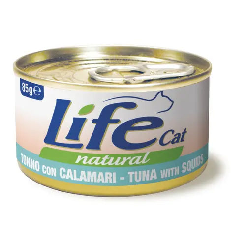 Life Cat Natural Тунець з кальмарами