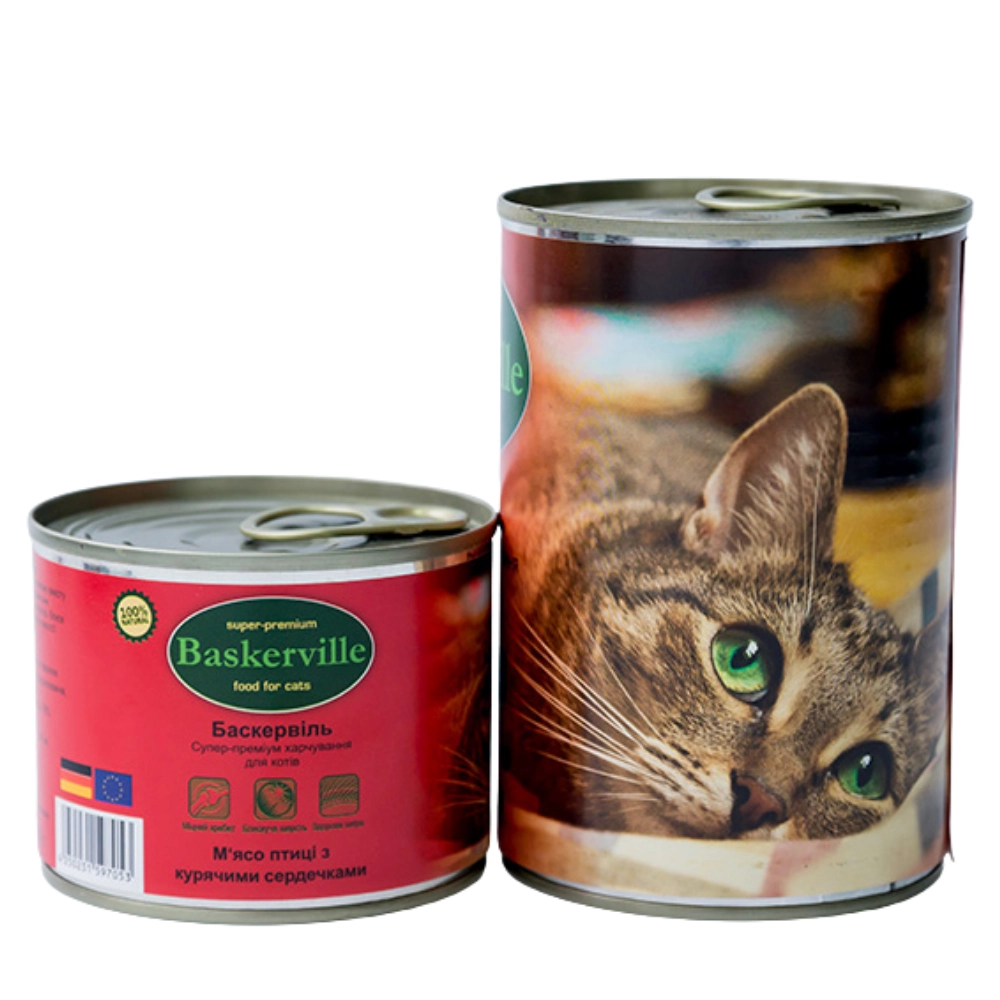 Baskerville Cat М'ясо курки з сердечками 