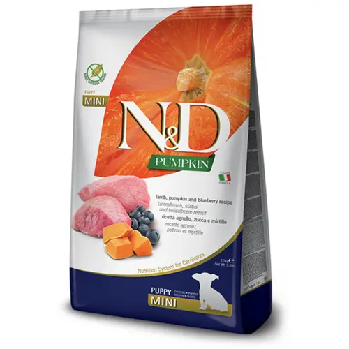Farmina Dog N&D Grain Free Pumpkin Lamb&Blueberry Puppy Mini