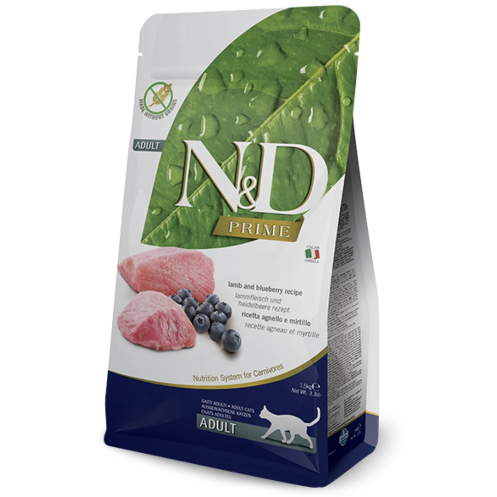 Farmina Cat N&D Grain Free Prime Lamb&Blueberry Adult 