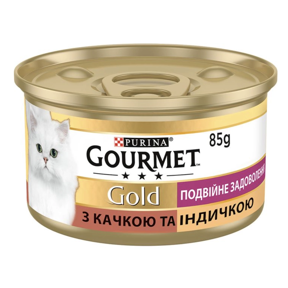 Gourmet Gold Шматочки у підливці з качкою та індичкою 