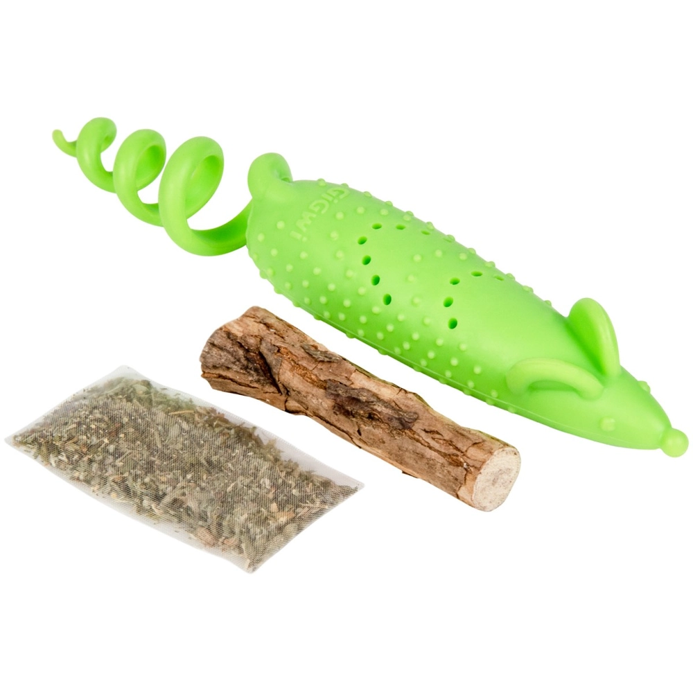 GiGwi Refillable Catnip Мишка гумова 
