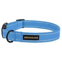 BronzeDog Брезент Нашийник для собак Блакитний