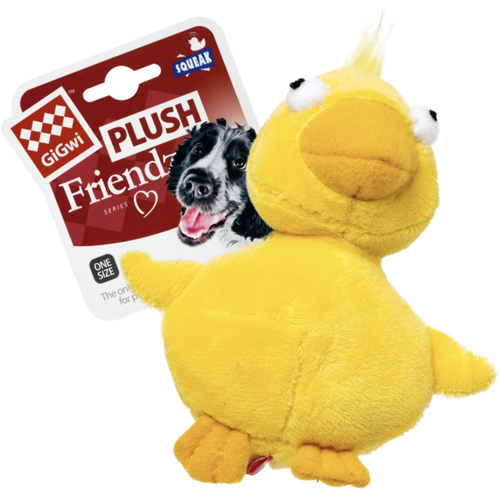 GiGwi Plush Friendz Утка с пищалкой  - фото 2