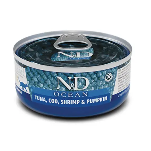 Farmina Cat N&D Grain Free Ocean Tuna, Cod, Shrimp&Pumpkin