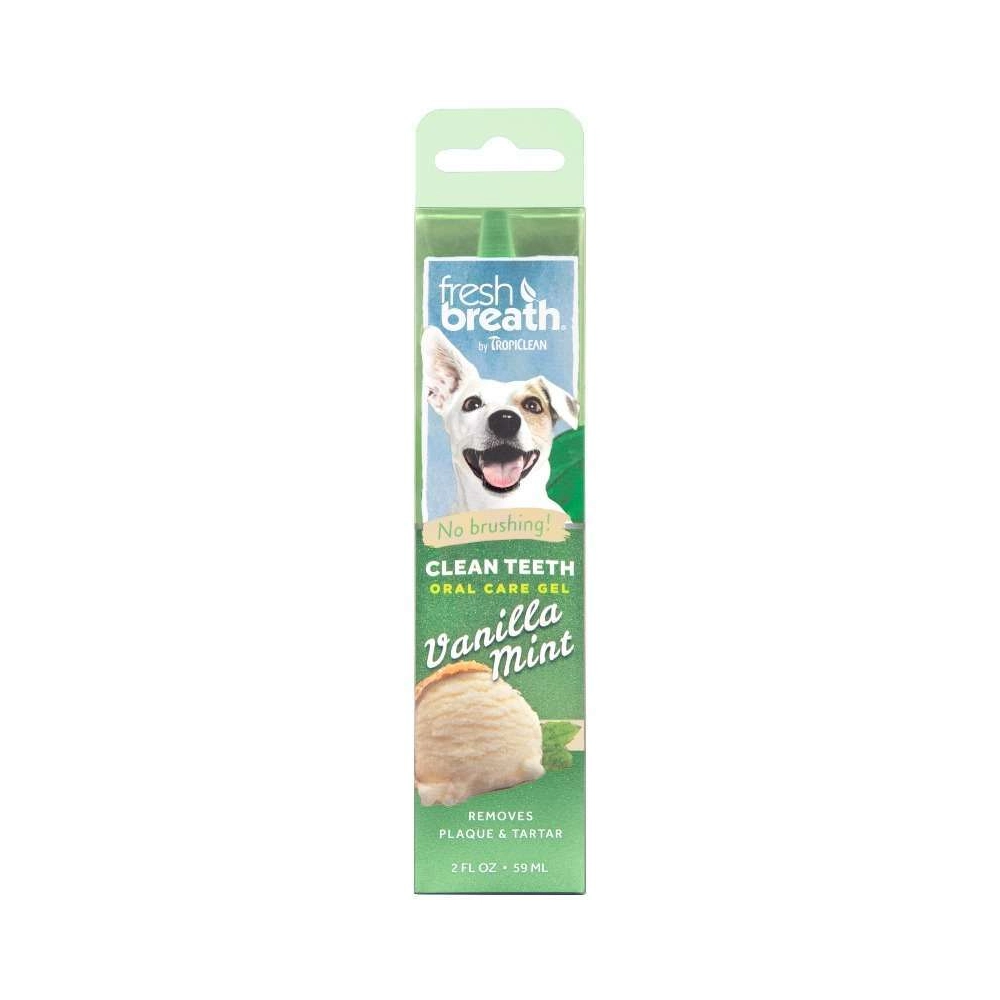 Tropiclean Fresh Breath Oral Care Gel Vanilla Mint 