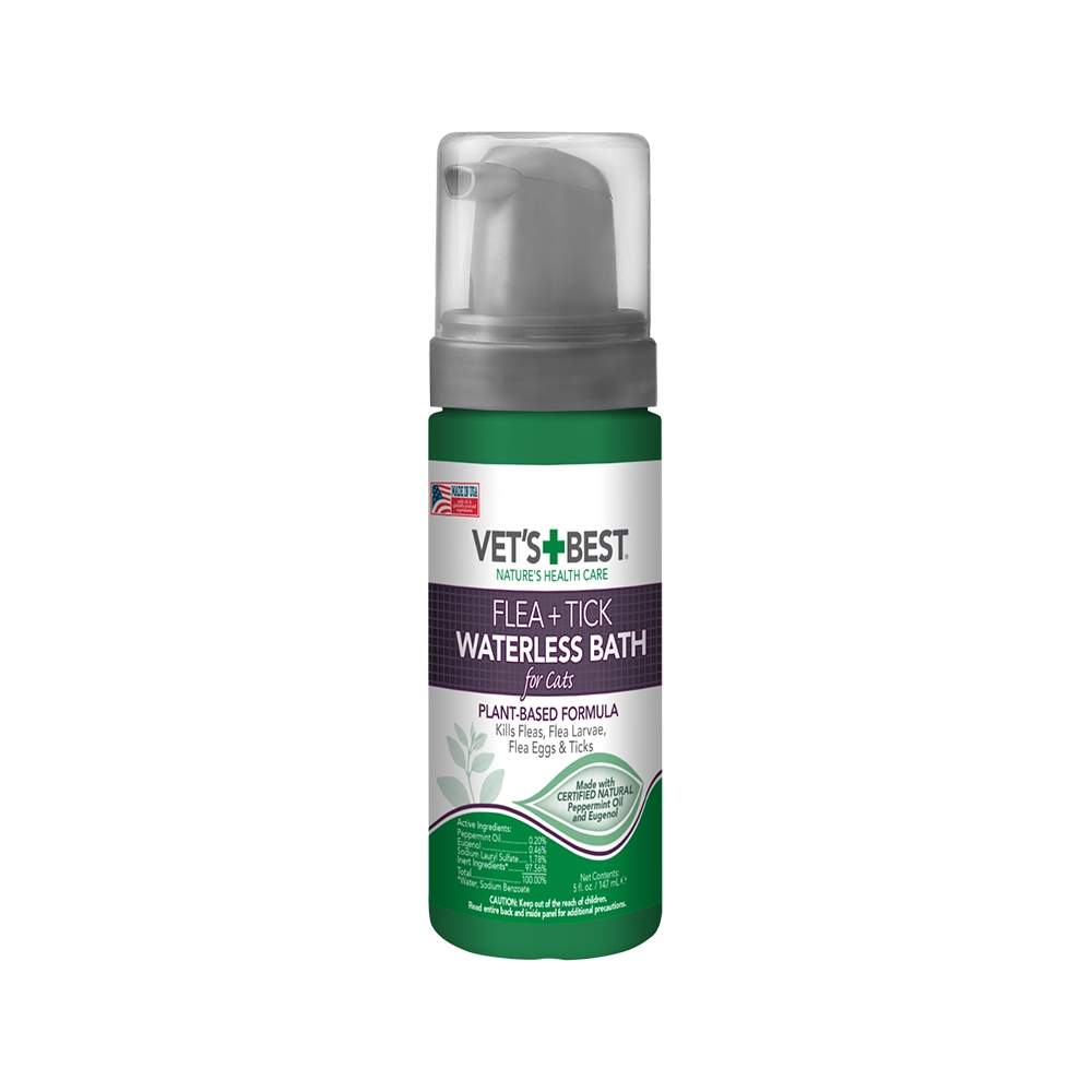 Vet's Best Flea & Tick Waterless Bath for Cats 