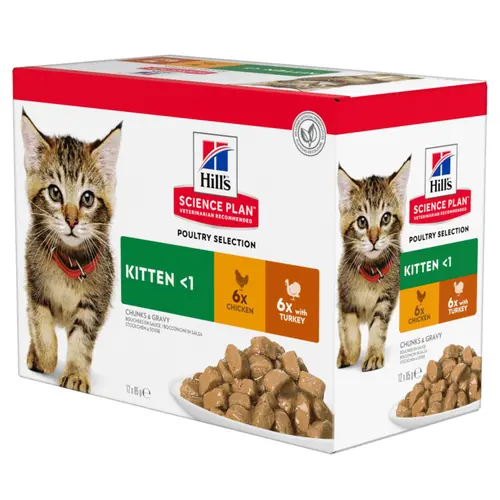 Hills Science Plan Kitten Food Multipack Chicken & Turkey
