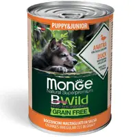 Monge Dog Wet Bwild Grain Free Puppy & Junior Утка с тыквой и цукини