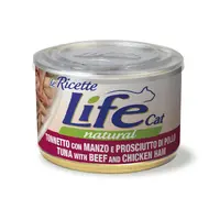 Life Cat Natural Le Ricette Тунець з яловичиною та шинкою