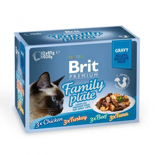 Brit Premium Cat Family Plate Gravy pouches
