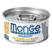 Monge Cat Wet Monoprotein М'ясні пластівці з індичкою та морквою