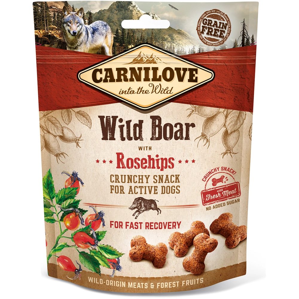 Carnilove Crunchy Snack з диким кабаном та шипшиною 