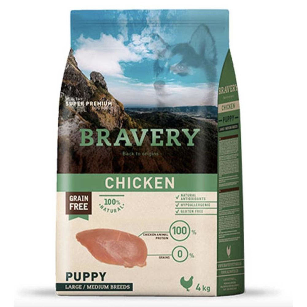 Bravery Puppy Large & Medium Chicken 