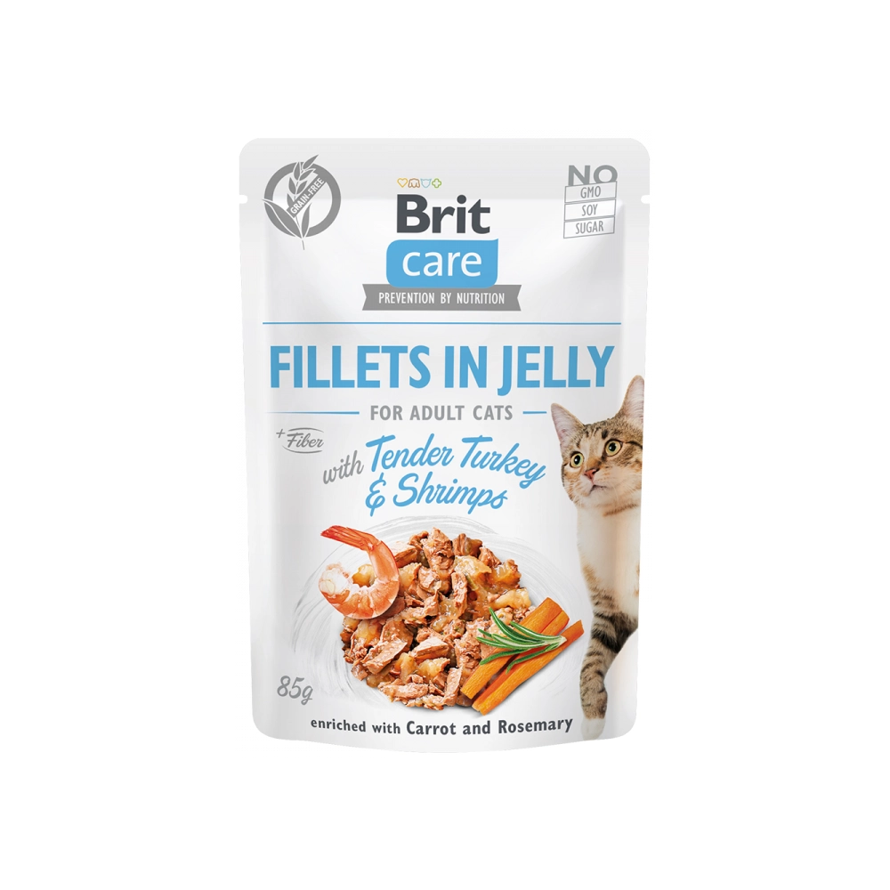 Brit Care Cat Pouch з індичкою та креветками 