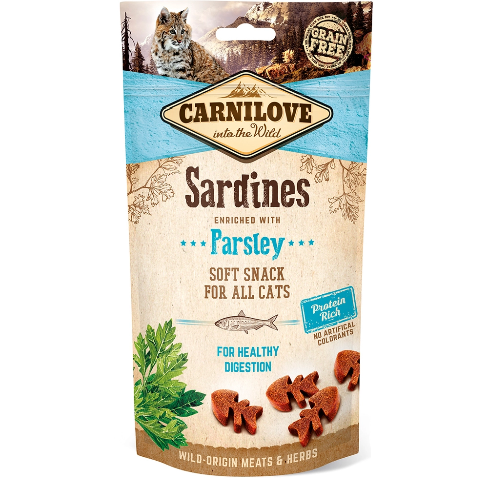 Carnilove Soft Snack с сардинами и петрушкой 