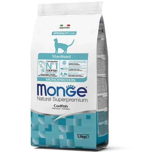 Monge Cat Monoprotein Sterilised Тріска