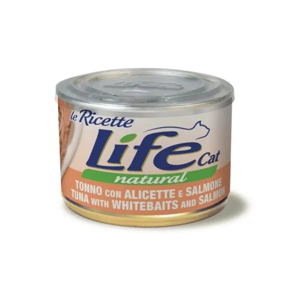 Life Cat Natural Le Ricette Тунец с анчоусами и лососем 