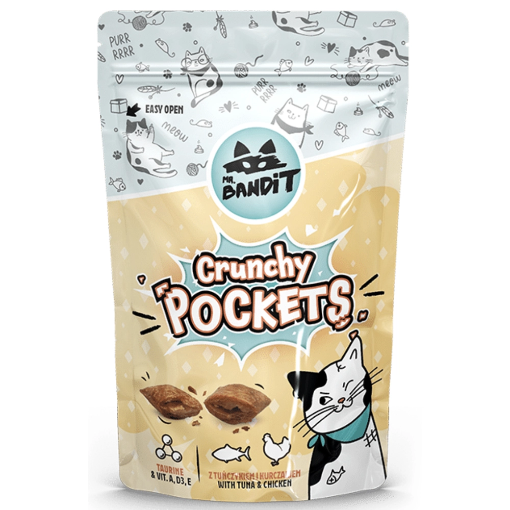 Mr.Bandit Cat Crunchy Pockets Tuna & Chicken 
