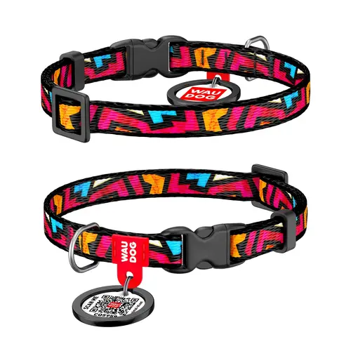 WAUDOG Nylon Collar c QR-паспортом