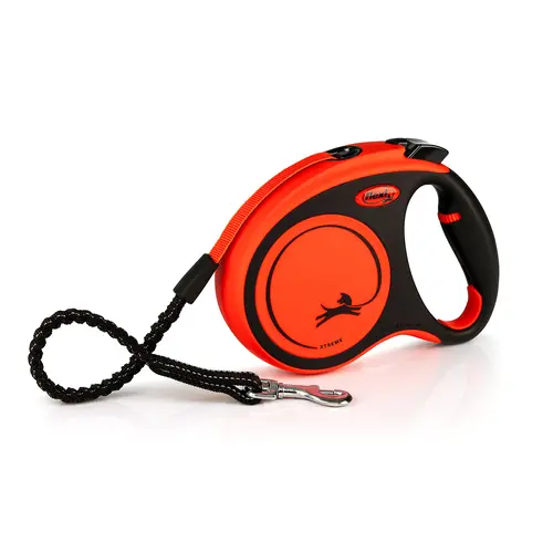Flexi Xtreme L поводок-рулетка с амортизатором для крупных собак до 65кг (лента 5м)