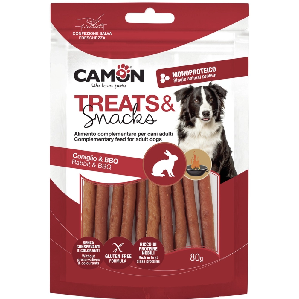 Camon Treats & Snacks Rabbit & BBQ Strips 